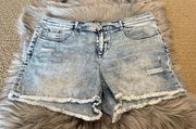 New York & Company Acid Wash Cutoff Denim Shorts Size 12 NEW