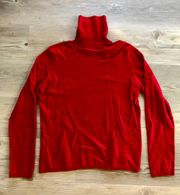 Red Turtleneck Sweater 