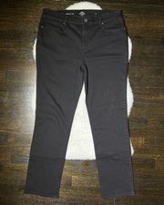 St. John’s Bay Black Mid Rise Straight Leg Jeans