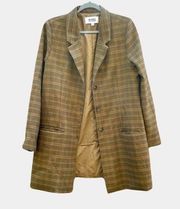 BB Dakota + Steve Madden Plaid Brown Blazer Sports Coat Size Large