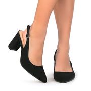 NEW IN BOX Classic Black Slingback Heels