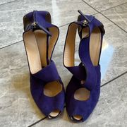 Giuseppe Zanotti Purple Suede Pump