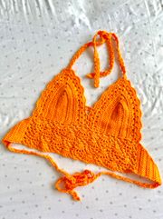 Crochet Halter Bikini Top