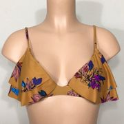 O’Neill ruffle bikini top. NWOT