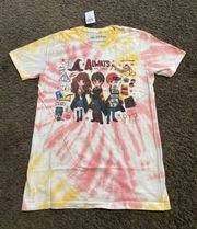 Harry Potter Anime Tie Dye Tee Size S