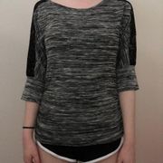 long sleeve dark gray top