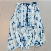 Diesel Blue & White Layered Skirt