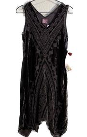 Johnny Was embroidered velvet Lauren dress NWT