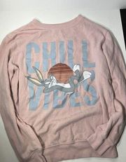 LOONEY TUNES BUGS BUNNY CHILL VIBES Long SleeveBY LOVE TRIBE SMALL WOMEN UNISEX