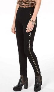 Michael Kors Black Studded Leggings Size 0X