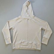 Prana Hoodie Womens Medium Cream Outdoor Lightweight Textured Gorpcore Travel