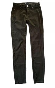 Jeans Skinny Dark Green Stretch Women Size 2/26