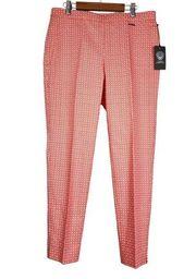 Vince Camuto Coral White Cotton Blend Jeggings Pull-on Pants Size S