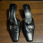 Bandolino women’s black slides with heel sz 8