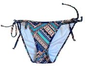 Colorful Tie Side Tribal Print Swimsuit Bikini Bottoms size Medium