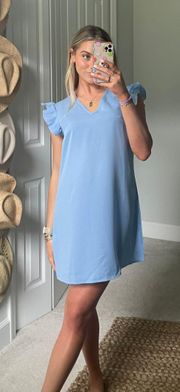 Ruffle Sleeve Dress