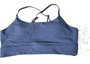 Johnny Was Brand Calme Sports Bra Denim Blue Size Large