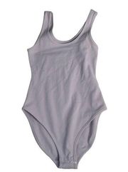 Essential BYLT Small  Bodysuit Lavender Pastel Purple Tank Snap Workout