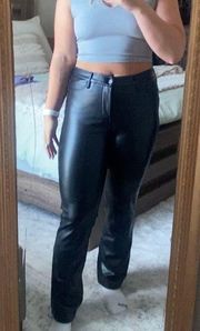 Black Leather Pants