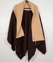 Lauren  Brown & Tan Sweater Wrap