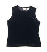 Kathie Lee Collection Velvet Sleeveless Top