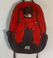 The North Face  Unisex Colorblock Bungee Jester Backpack Red Black Size Large