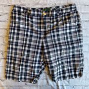 Active Plaid Womens Bermuda Activewear Shorts Plus 14