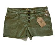 Shorts Army Olive Green Cutoffs NWT Womens 13