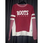 Roots Canada Signature Print Sweatshirt Sweater Size Medium