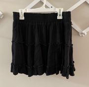 Black Ruffled Skirt