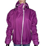 Puma unisex purple hooded athletic jacket