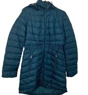 NWOT Lands' End Women's Casual Down Winter Coat Jeweled Teal Small Tall