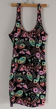 Rainbow Tribal Bodycon Dress