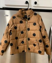 Women’s Polka Dot Print Puffer Jacket