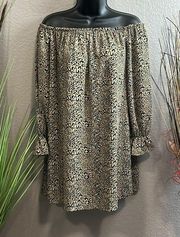 🔥🔥Daytrip leopard off the shoulder, mini dress size small