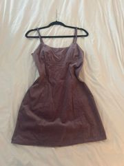 Purple Corduroy Dress