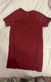  Red Dri-Fit Workout Shirt