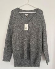 Long Line V Neck Sweater