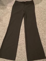 NWOT  “Carla” Black Slim Flare Wool Blend Pants Trousers 