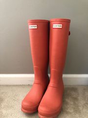 Hunter Coral Rain Boots