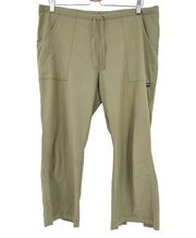 Patagonia Womens Cropped Pull On Flare Split Leg Outdoor Hiking Pants Size 12