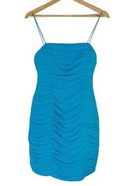 Fame and Partners X Free People Damita Mini Dress Size 0 Blue