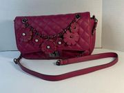 NWOT Justfab Mauve quilted look purse