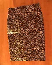 Leopard Cheetah Midi Pencil Skirt