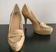 Nine & Co Tan Heels Sz 6