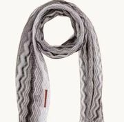 Missoni grey zigzag scarf