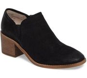 Caslon Women's Faye Suede Block Heel Booties Size‎ 12M Ankle Boots Zipper…