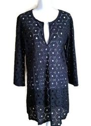 Jordan Taylor Long Sleeve Eyelet Coverup