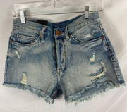 BlankNYC Distressed Jean Shorts Size 28