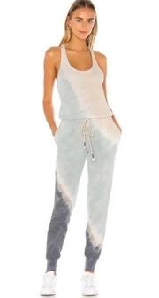 Young, Fabulous & Broke Eberhart Jumpsuit Jade Wash‎ Tie Dye size L